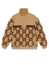 GG Jacquard Half Zip-Up Jacket Beige - GUCCI - BALAAN 2