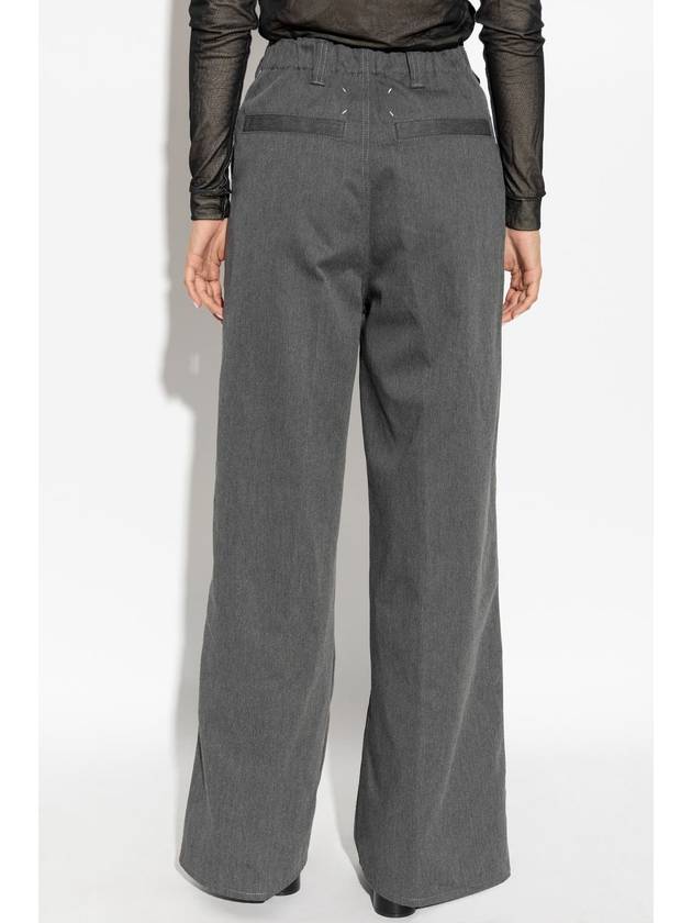 Maison Margiela Wide-leg Pants, Women's, Grey - MAISON MARGIELA - BALAAN 4