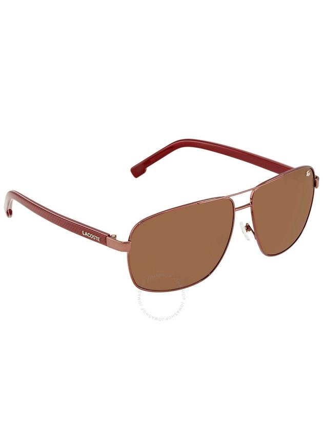 Lacoste Brown Shaded Navigator Unisex Sunglasses L162S 210 61 - LACOSTE - BALAAN 3