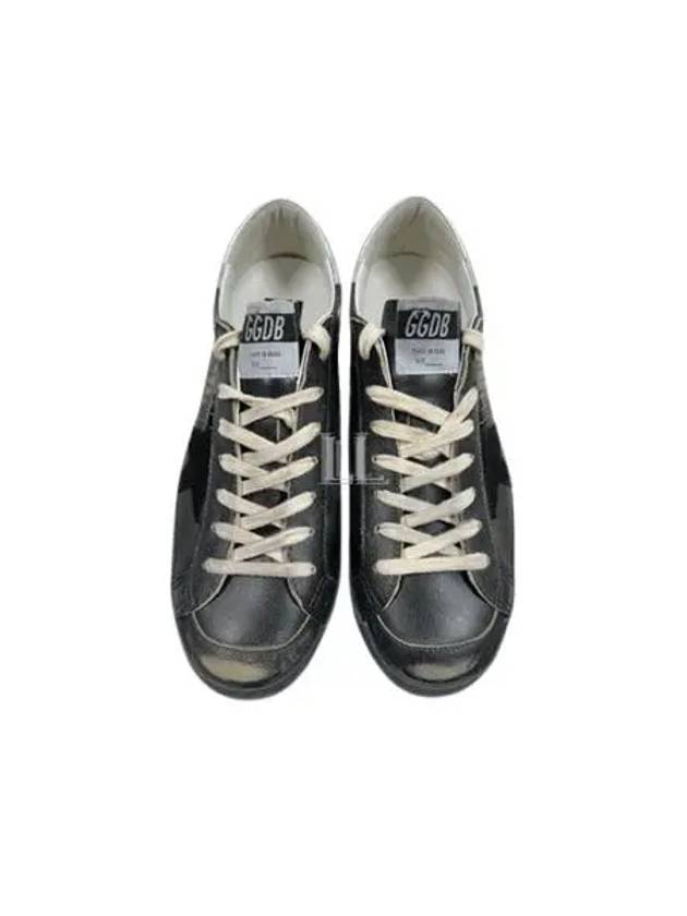 Superstar Silver Tab Low Top Sneakers Black - GOLDEN GOOSE - BALAAN 2