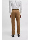 Green C Peter Cotton Twill Relax Fit Trousers 50521622 282 Weaving Pants - HUGO BOSS - BALAAN 4