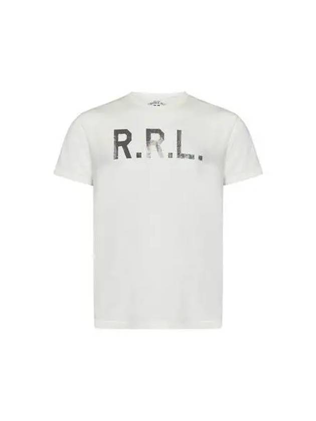 RRL Logo Jersey Short Sleeve T-Shirt White - POLO RALPH LAUREN - BALAAN 2