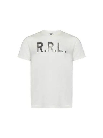 RRL Logo Jersey Short Sleeve T-Shirt White - POLO RALPH LAUREN - BALAAN 2