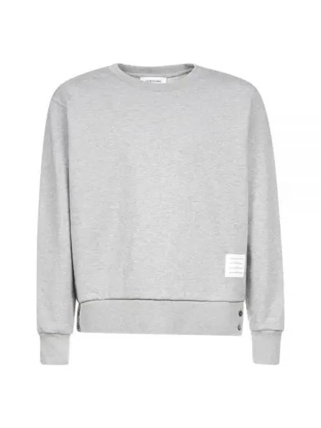 Center Back Stripe Crewneck Sweatshirt Light Grey - THOM BROWNE - BALAAN 2