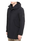 Men's Lens Wappen Parka Black - CP COMPANY - BALAAN 4