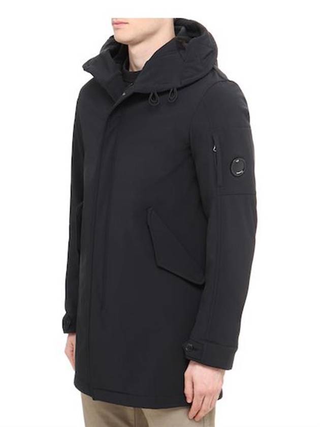 Men's Lens Wapen Parka Black - CP COMPANY - BALAAN.