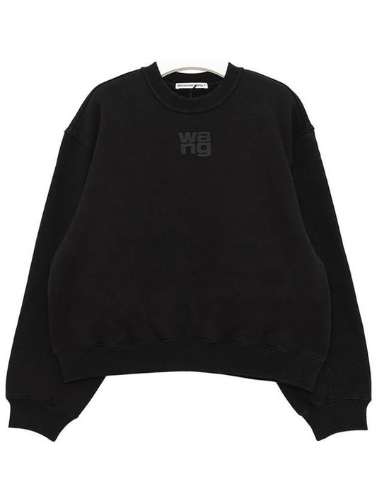 Logo Print Sweatshirt Black - ALEXANDER WANG - BALAAN 2