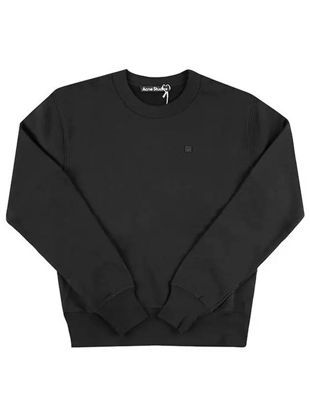 CI0173 BLACK face logo micro patch sweatshirt - ACNE STUDIOS - BALAAN 2