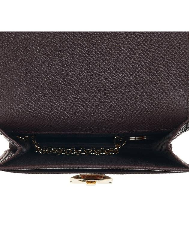 Women's Gancini Logo Card Wallet 22 D198 GANACHE BR 0758593 - SALVATORE FERRAGAMO - BALAAN 9