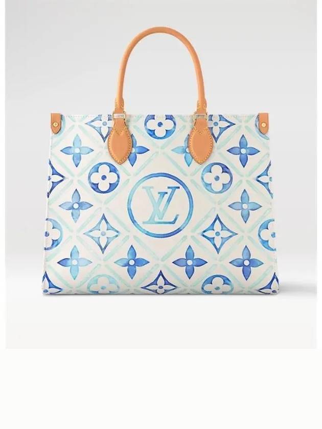 OnTheGo MM Monogram Tote Bag Blue - LOUIS VUITTON - BALAAN 3