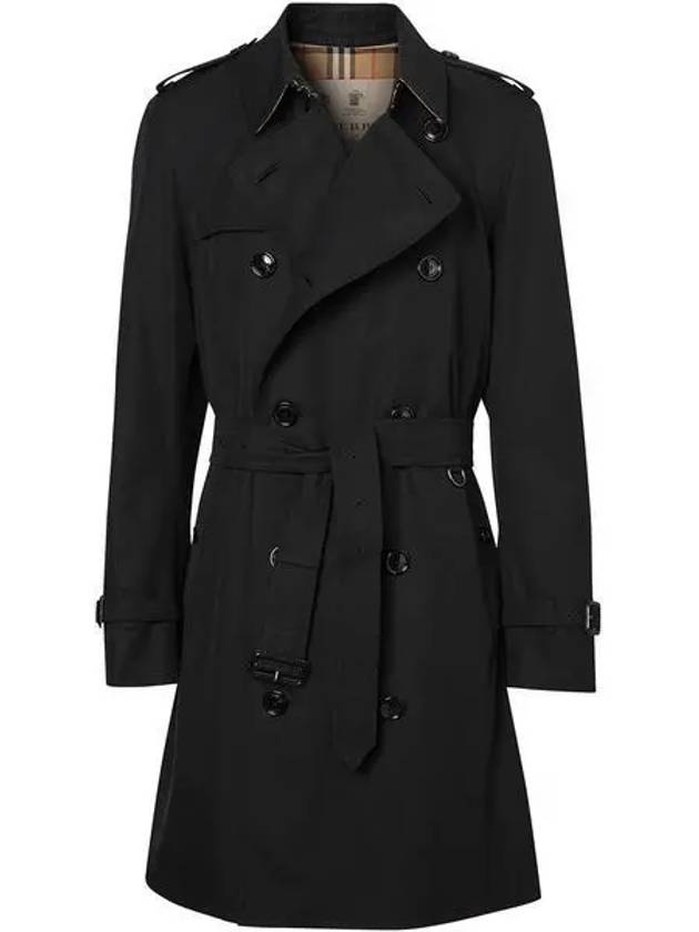 Men's Felsi Heritage Mid Trench Coat Black - BURBERRY - BALAAN 2