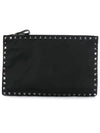 Rockstud Nylon Clutch Bag Black - VALENTINO - BALAAN 1