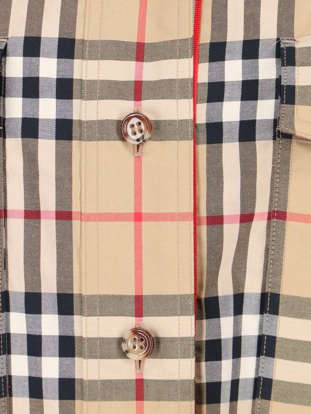 Vintage Check Motif Shirt Beige - BURBERRY - BALAAN 6