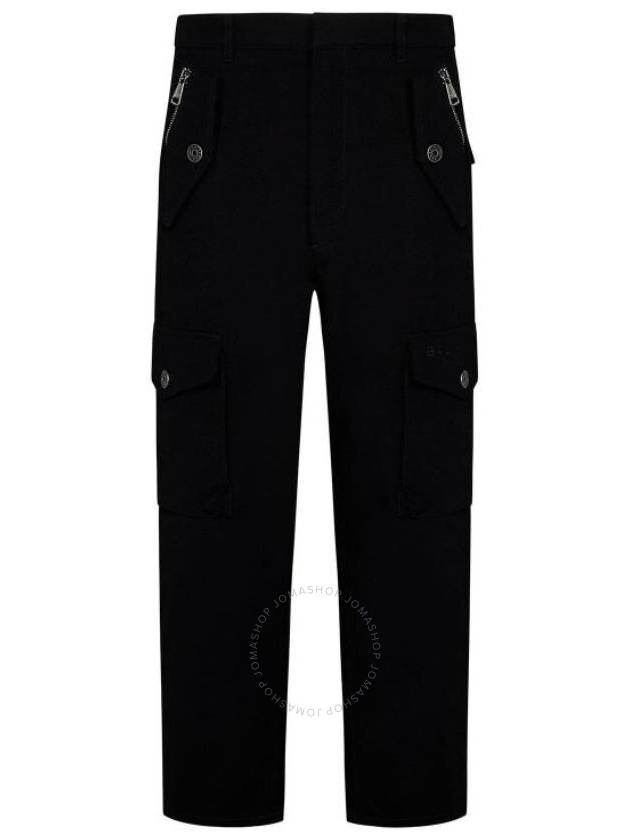 Cotton Cargo Straight Pants Black - BALMAIN - BALAAN 2