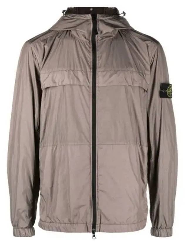 Crinkle Reps Hooded Jacket Brown - STONE ISLAND - BALAAN 2