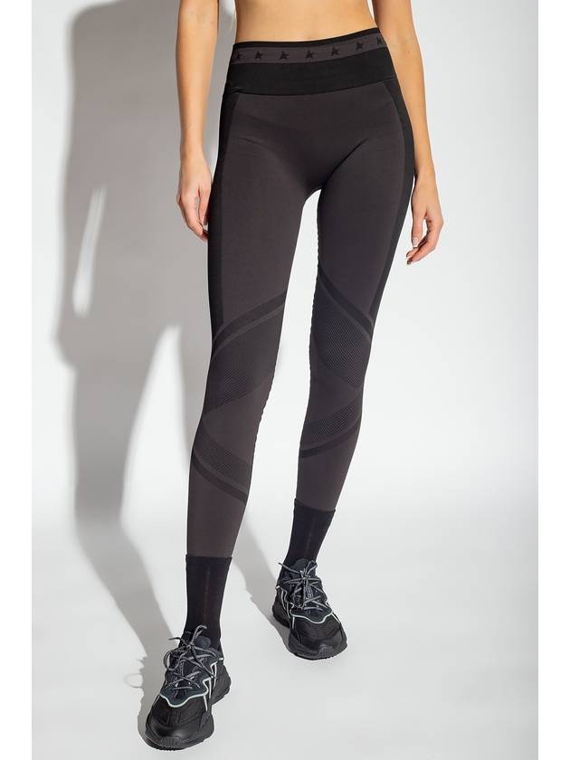 Women's Genesis Star Band LeGGings Black - GOLDEN GOOSE - BALAAN 4