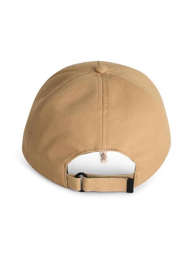 Grenoble logo patch ball cap beige - MONCLER - BALAAN 4