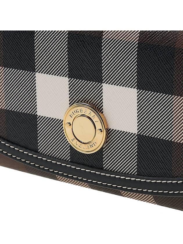 check pattern leather trim wallet - BURBERRY - BALAAN 7