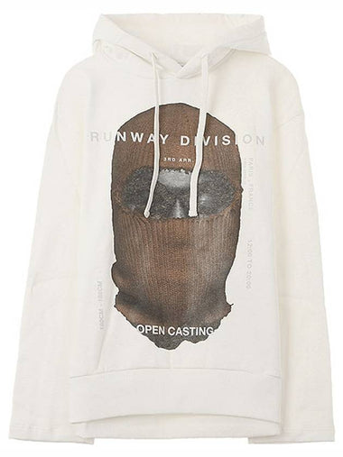 19FW NCW19243 081 Kanye Mask Printing Hood White Camel Men's Hoodie TR - IH NOM UH NIT - BALAAN 1