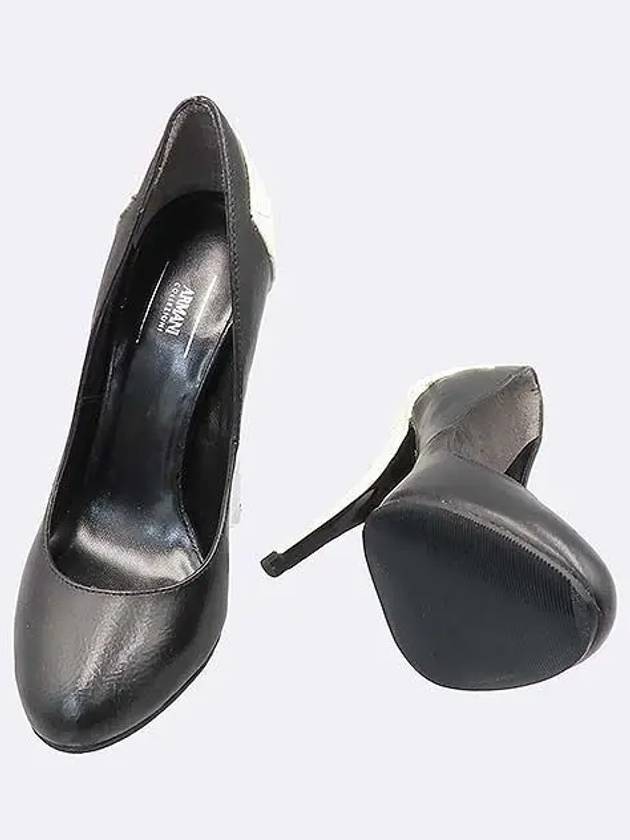 Armani Black White Leather Pumps Women s Shoes 230MM - GIORGIO ARMANI - BALAAN 3