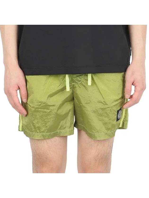 Swimming Nylon Trunk Shorts Lemon Green - STONE ISLAND - BALAAN 2