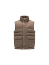 Rance Down Vest Light Brown - MONCLER - BALAAN 1