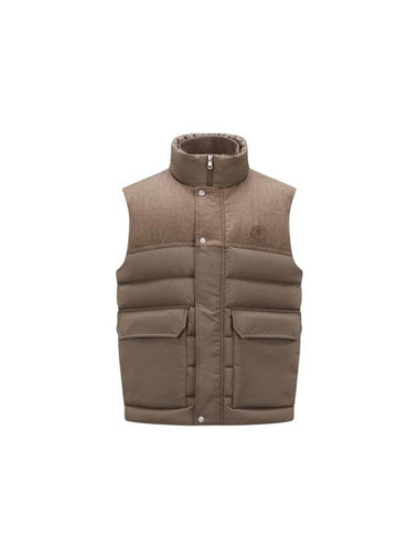 Rance Down Vest Light Brown - MONCLER - BALAAN 1