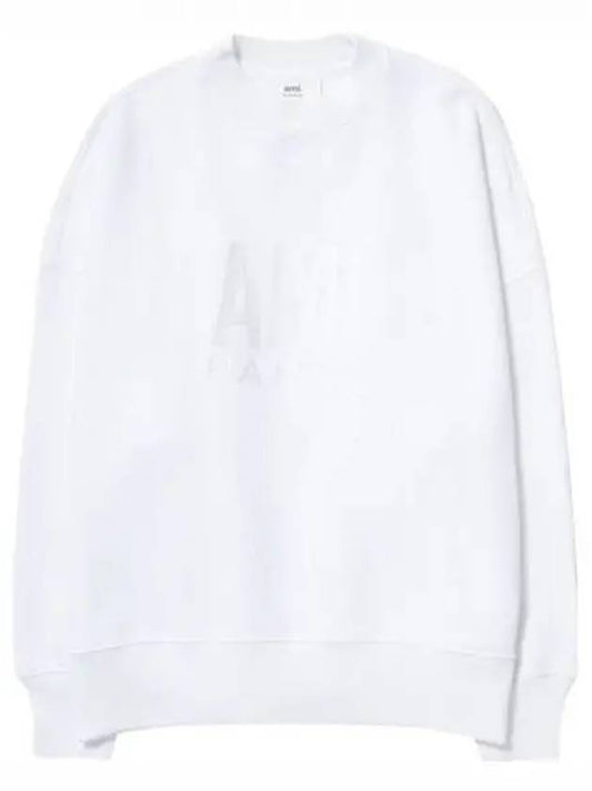 Paris Logo Sweatshirt White - AMI - BALAAN 2