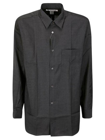 long sleeve shirt FZB301PER 2 NAVY - COMME DES GARCONS - BALAAN 1