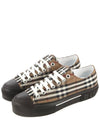 Jack Vintage Check Cotton Low-Top Sneakers Burch Brown - BURBERRY - BALAAN 2