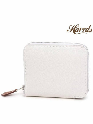 National Delivery Immediate Silkin Compact Half Wallet Appsong Grease Pale Rubys H084537CK - HERMES - BALAAN 1