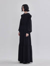 Rai Rai signature sleeve puff detail cancan long dress black - LIE - BALAAN 3