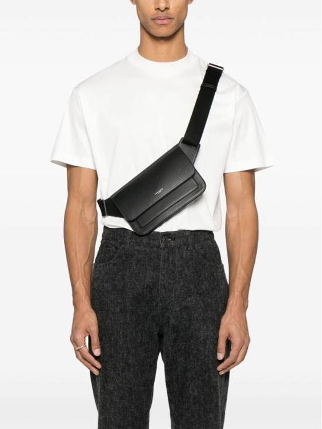 Paris Leather Belt Bag Black - SAINT LAURENT - BALAAN 4