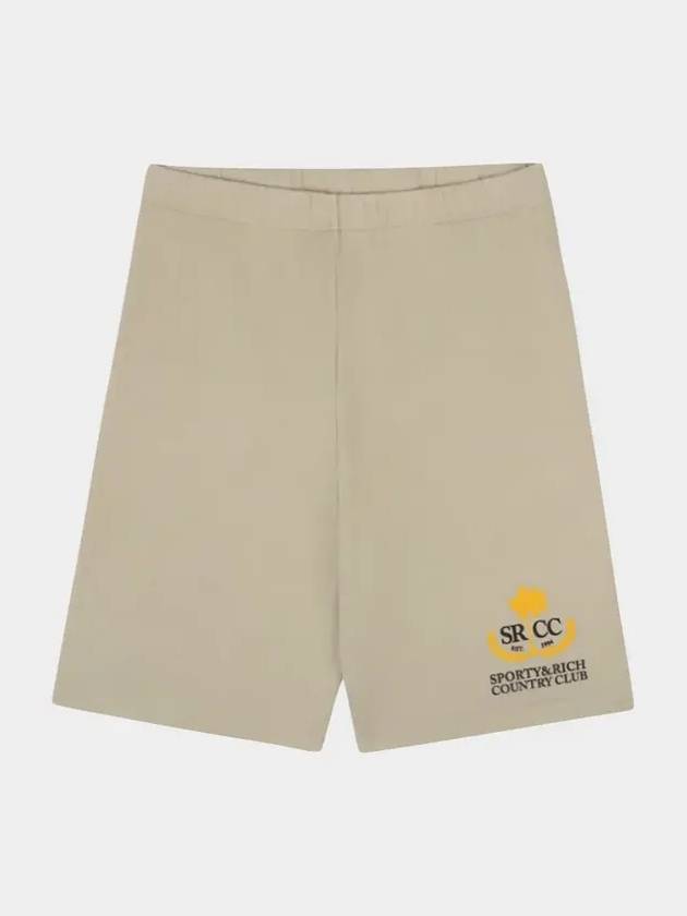 Women's Logo Printing Shorts Gray - SPORTY & RICH - BALAAN 2