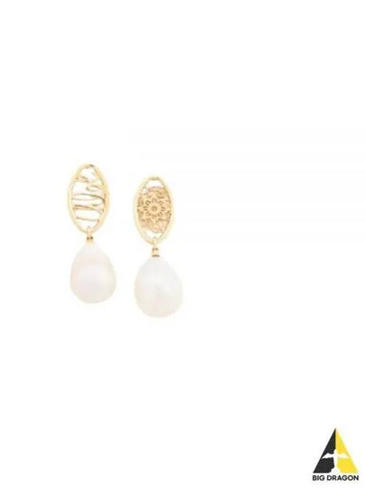 Darcey Lace Drop Earrings Gold - CHLOE - BALAAN 2