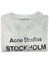 Stockholm Logo Stamp Short Sleeve T-Shirt Pale Green - ACNE STUDIOS - BALAAN 5