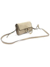 3P0796 Morty Gray Suede Calfskin Faye Fay Strap Wallet Mini Crossbody Bag - CHLOE - BALAAN 3