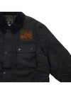 Logo Patch Workers Wax Jacket Black - BARBOUR - BALAAN 5