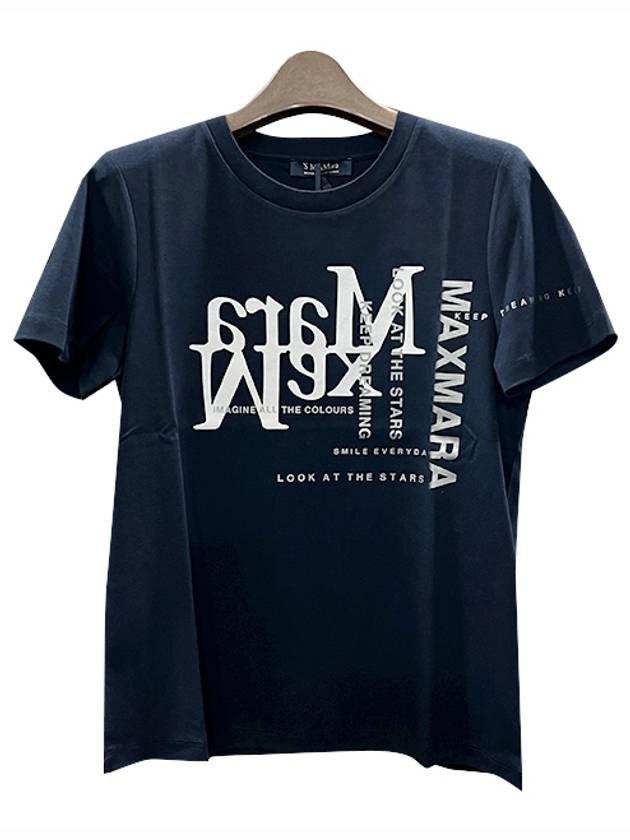 Gilbert Cotton Short Sleeve T-Shirt Black - S MAX MARA - BALAAN 3