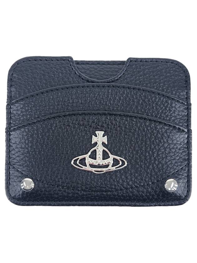 Logo Half Moon Card Wallet Black - VIVIENNE WESTWOOD - BALAAN 3