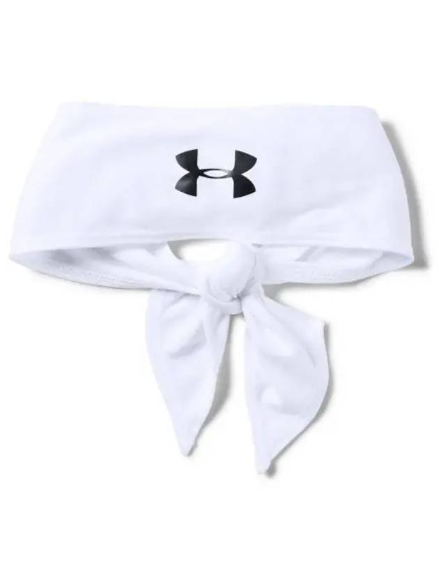 Logo Tie Headband White - UNDER ARMOUR - BALAAN 2