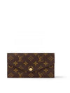 Sarah Monogram Long Wallet Brown Red - LOUIS VUITTON - BALAAN 2