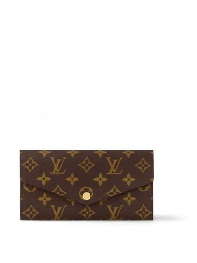 Sarah Monogram Long Wallet Brown Red - LOUIS VUITTON - BALAAN 2