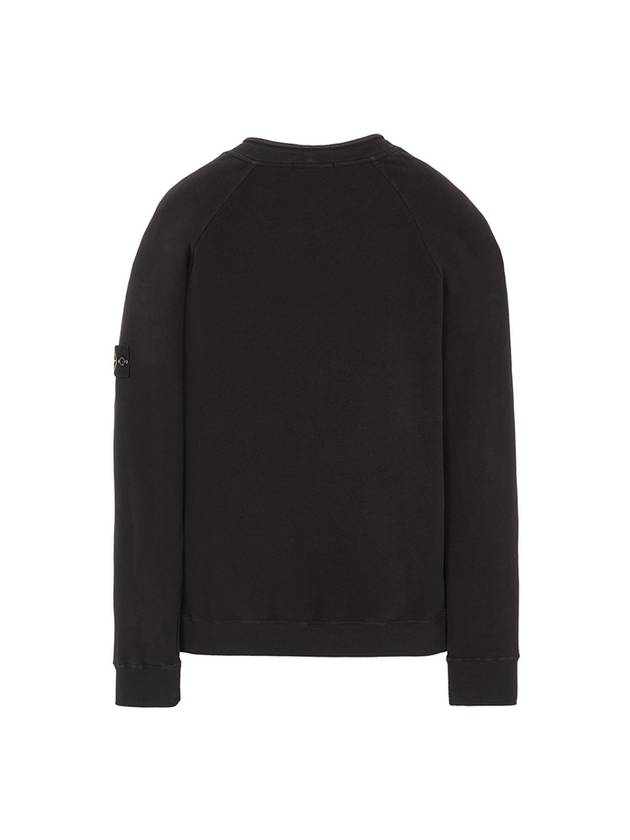 Stretch Cotton Fleece Mock Turtleneck Sweatshirt Black - STONE ISLAND - BALAAN 3