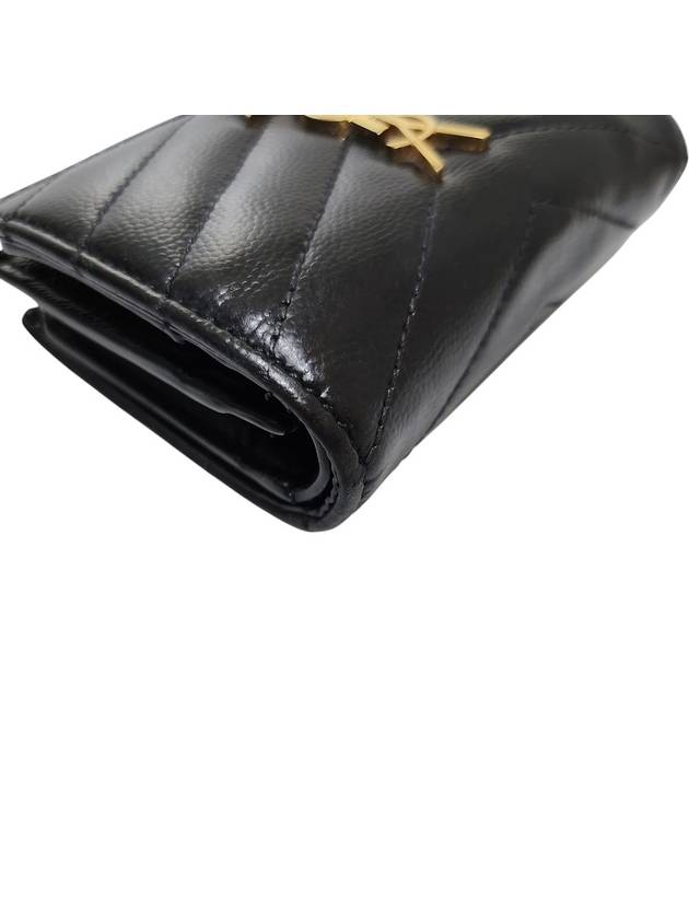 530841 Monogram Matelasse Card Half Wallet - SAINT LAURENT - BALAAN 4