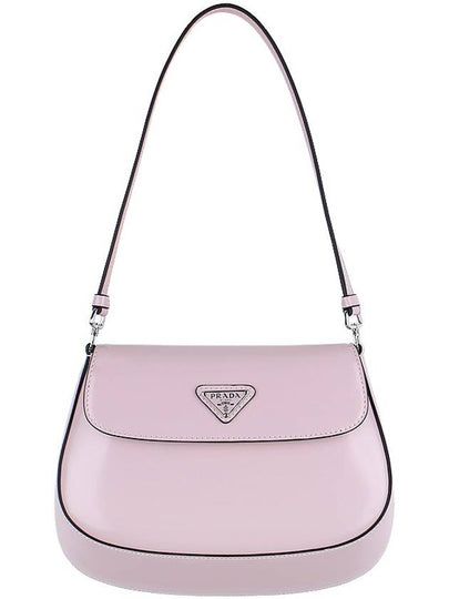 Cleo Brushed Flap Shoulder Bag Pink - PRADA - BALAAN 2