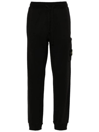 Compass Badge Capered Track Pants Black - STONE ISLAND - BALAAN 2