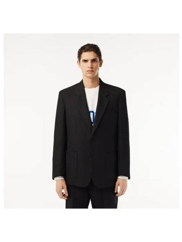 Men s Twill Formal Jacket Black - LACOSTE - BALAAN 1