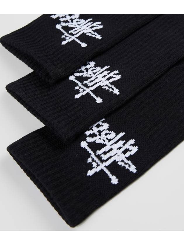 Graffiti Crew Socks 3 Pack Black - STUSSY - BALAAN 3