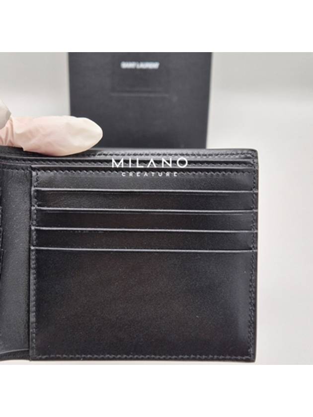 East/West Wallet In Smooth Leather Black - SAINT LAURENT - BALAAN 10